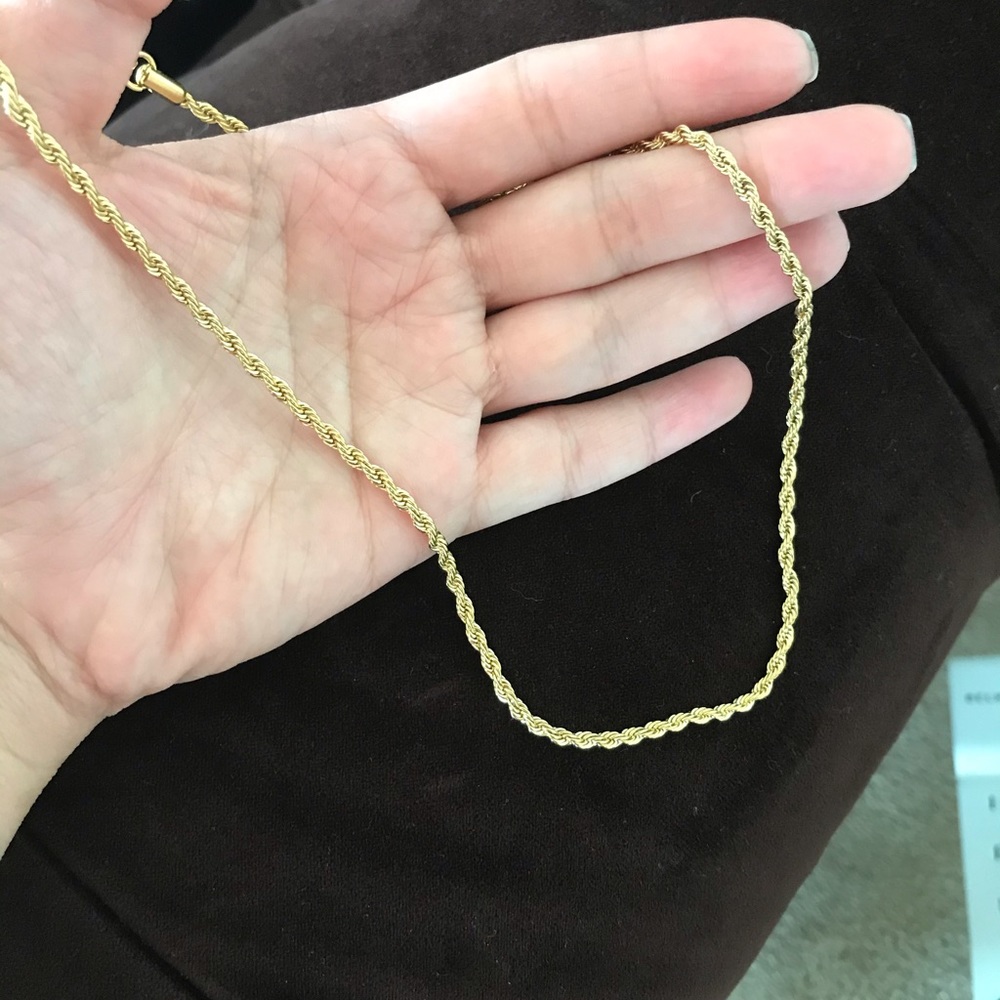 Gold plated necklace